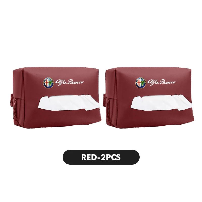 For Alfa Romeo 508 Car Sticker For Alfa Romeo 147 Car Logo Center Console Armrest Tissue Box Seat Back Hanging Paper Boxs For Alfa Romeo Gi qw2