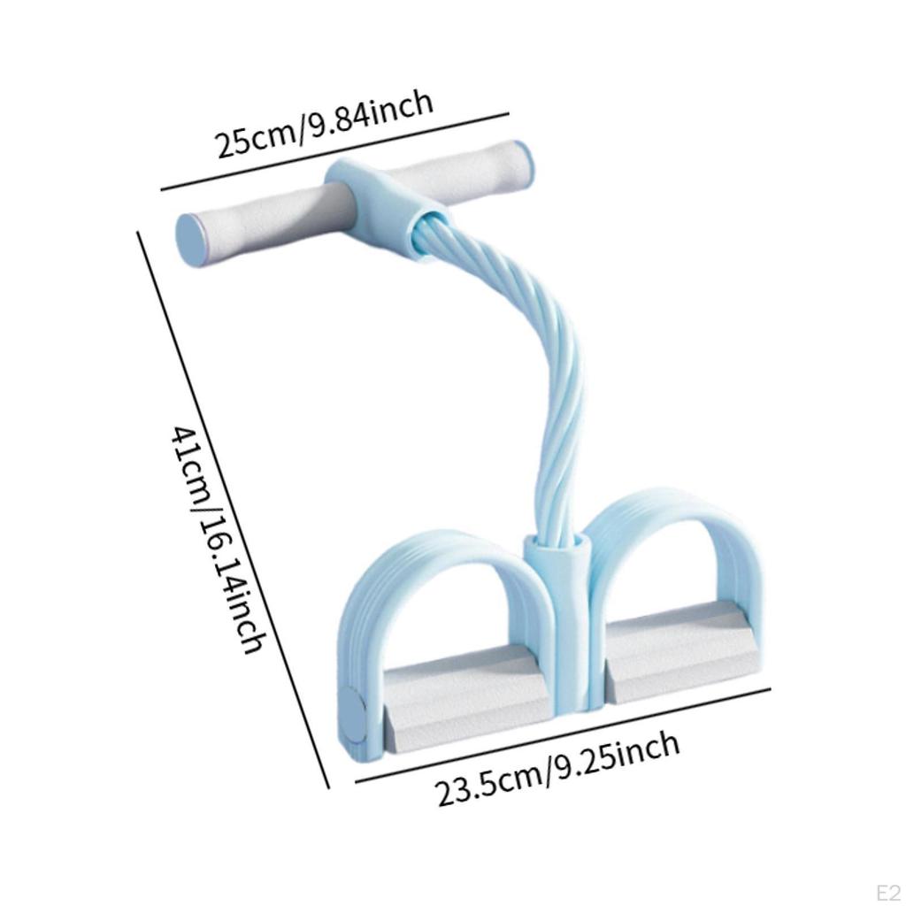 Ankle Pedal Resistance Band with Elastic Rope for Indoor Fitness