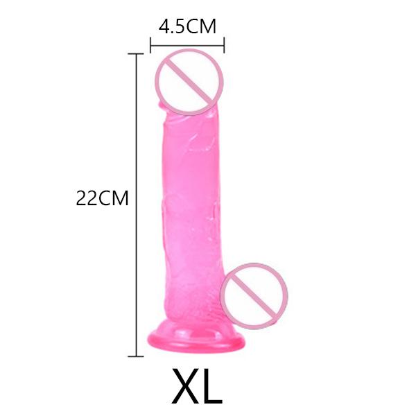 Эротический мягкий желе фаллоимитатор, анальная пробка, реалистичный пенис, взрослый продукт, сильная присоска, член, секс-игрушки для женщин