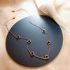 Titanium Steel Forest Clover Necklace Women's Colorless Flower Collar Chain
