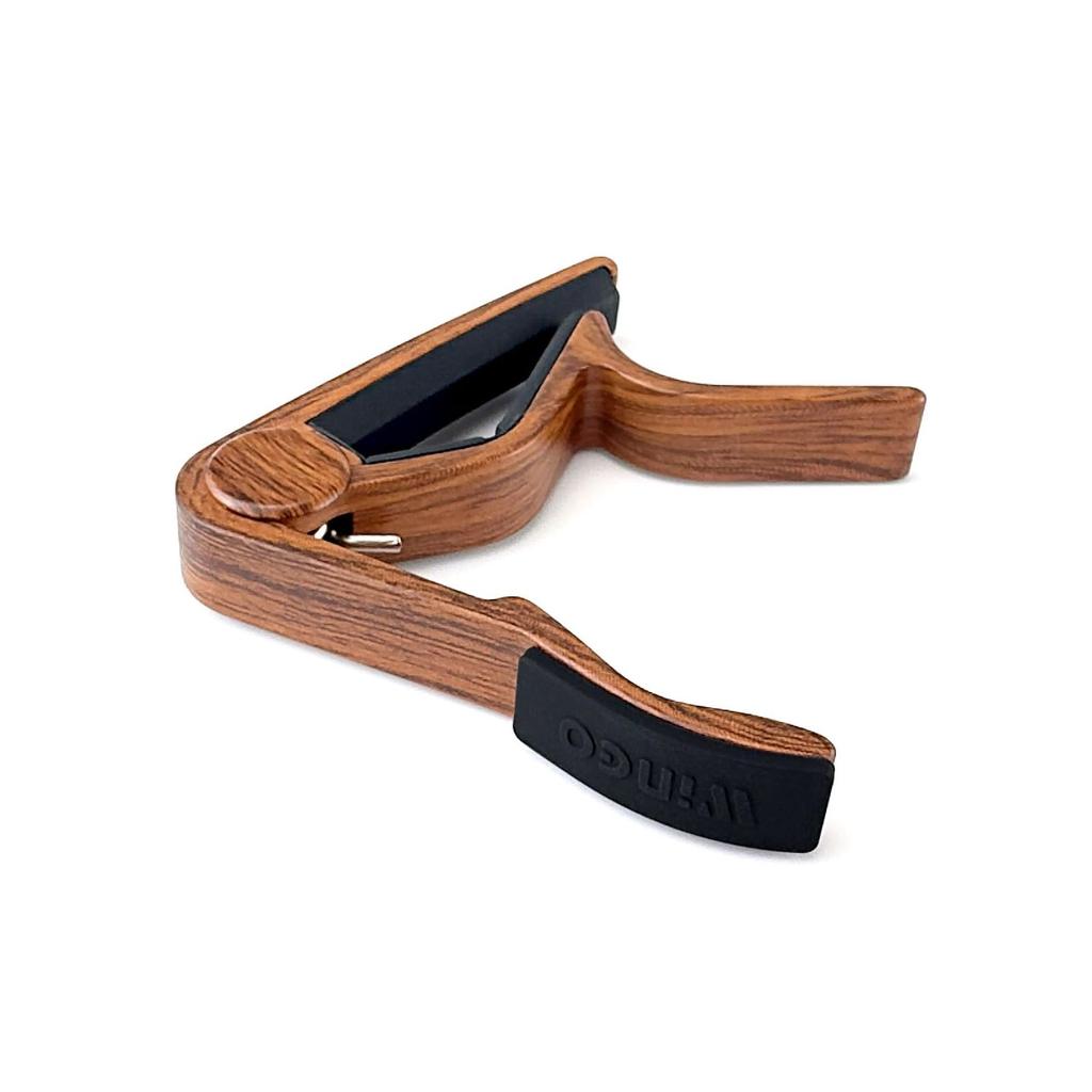 WINGO Capo Professional Ukulele Capo Soprano Concert Rosewood One-touch Baritone, Color.