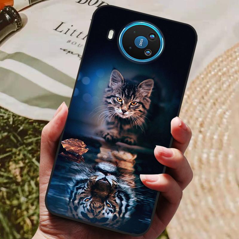 Чехол для Nokia 8.3 5G, мягкий силиконовый чехол из ТПУ для телефона Nokia 8.3 Nokia8.3 5G, 6.81 дюйма, милый защитный чехол-бампер с кошкой
