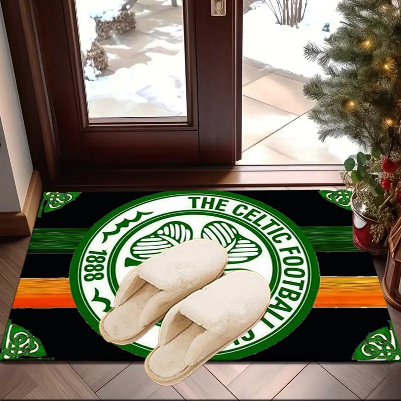 Cel-tic Football Club Crest Printed Area Rug for Office, Chair Rug, Decorative Carpet Floor Mat, Large Size Fan gifts Christmas gifts