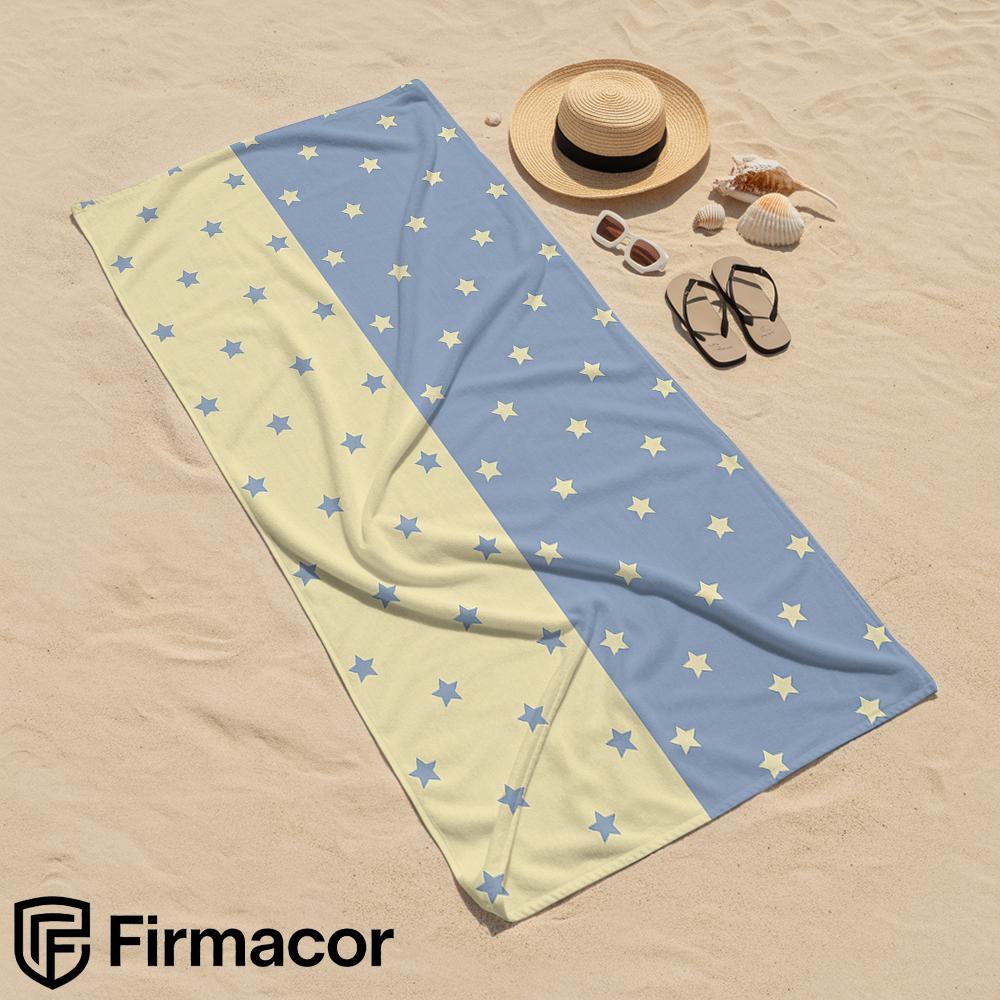 Two Tone Split Star Grid Cartoon Anime Beach Towel Microfiber Quick Dry Super Absorbent Soft Bath Towel for Kids Adults Travel