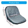 Waterproof Lawn Riding Mower Seat Protector with Back Pocket Cover Fit Seat Backrests 12.5-14in Height Without Armrest