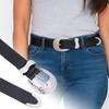 Glitter PU Leather Belt Bling Bling Pin Buckle Belt Women Fashion Trendy Waistband