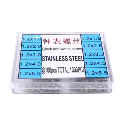 1000 шт. винтов из нержавеющей стали 1,6-5,5 мм Fr Micro Eyeglass Watch Repair Tool Kit