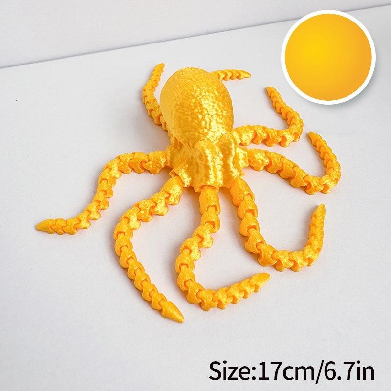 3D Printed Octopus Arm Joints Can Be Used To Make Handcrafted Night-Light Ornaments, Toys, Handicrafts And Table Decorations.