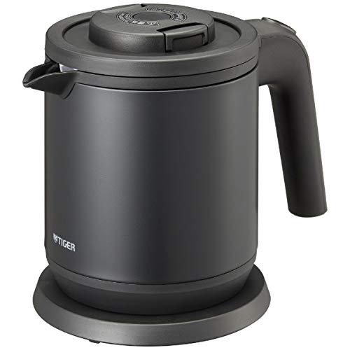 Tiger Electric Kettle, Steamless, with Anti-Tip and Spill Protection, 600ml, Matte Black, Wakuko PCK-H060KM
