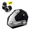 New For HONDA CBR650R CB650R CB 650R CBR 650 R -2023 Motorcycle Accessories Kickstand Side Stand Enlarge Pad Free Valve Caps