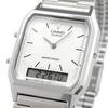 Casio Металлические Серебристые Унисекс AQ-230A-7D / AQ230A-7D Аналогово-Цифровые Часы, Ремешок, Циферблат