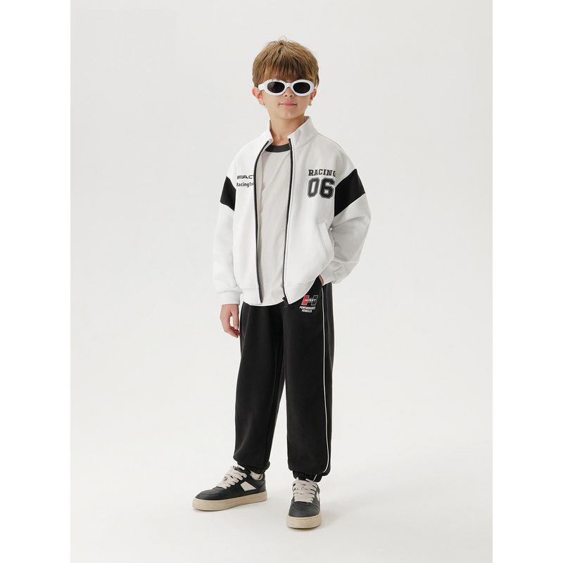 Mark Jenny Boys' Trendy American-Style Stand-Collar Jacket Children's Sports Sweatshirt 2026 Spring New Model 250055