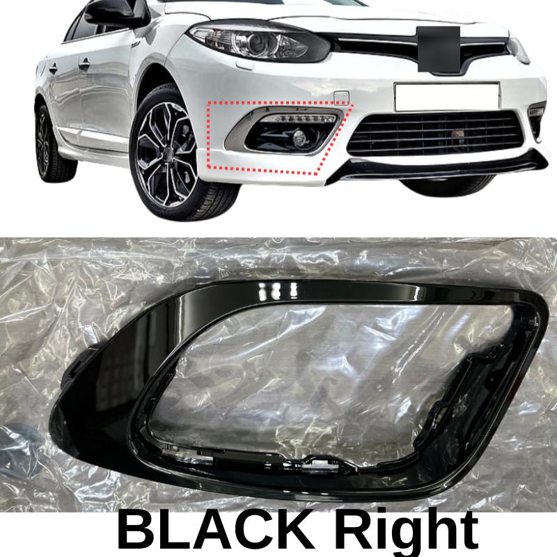 Fog Headlight Frame Right Left Protector Grill For Renault Fluence 2013-2016 Abs Chrome or Black 261A23821R 261A32113R