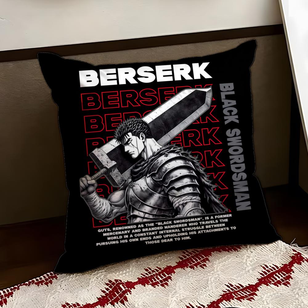 Cool BBerserkS Cushion Cover Reversible Soft Durable Pillow Cover Home  Car MultiScene Use for Daily Comfort