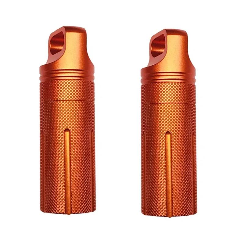 2 шт., алюминиевая бутылка с телескопической ложкой, водонепроницаемый чехол для таблеток, герметичный брелок для ключей, аксессуары для уличных инструментов