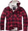 Зимняя куртка Brandit Lumberjacket Hooded red/black