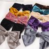 Fashion Women's Velvet Big Bow Knotted Hair Clip Two Layer Butterfly Barrettes Girls Hair Accessories