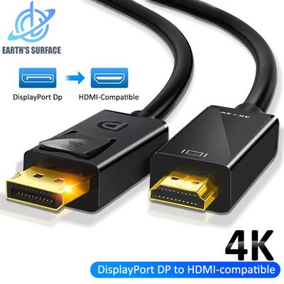 Адаптер видео-аудио конвертера 4K 2K DisplayPort в HDMI, Display Port DP-кабель для ноутбука, телевизора, проектора, монитора, ПК, PS3