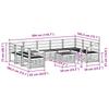 Garden Furniture Set 10 pcs Natural Solid Acacia Wood