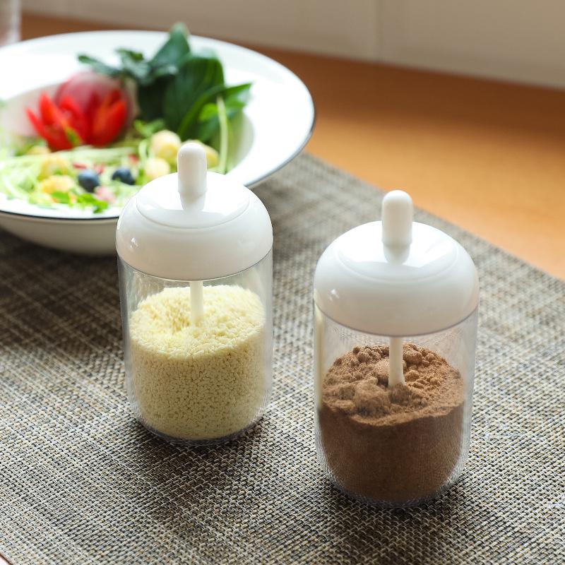 Cute Plastic Japanese-style Seasoning Jar for Kitchen Supplies