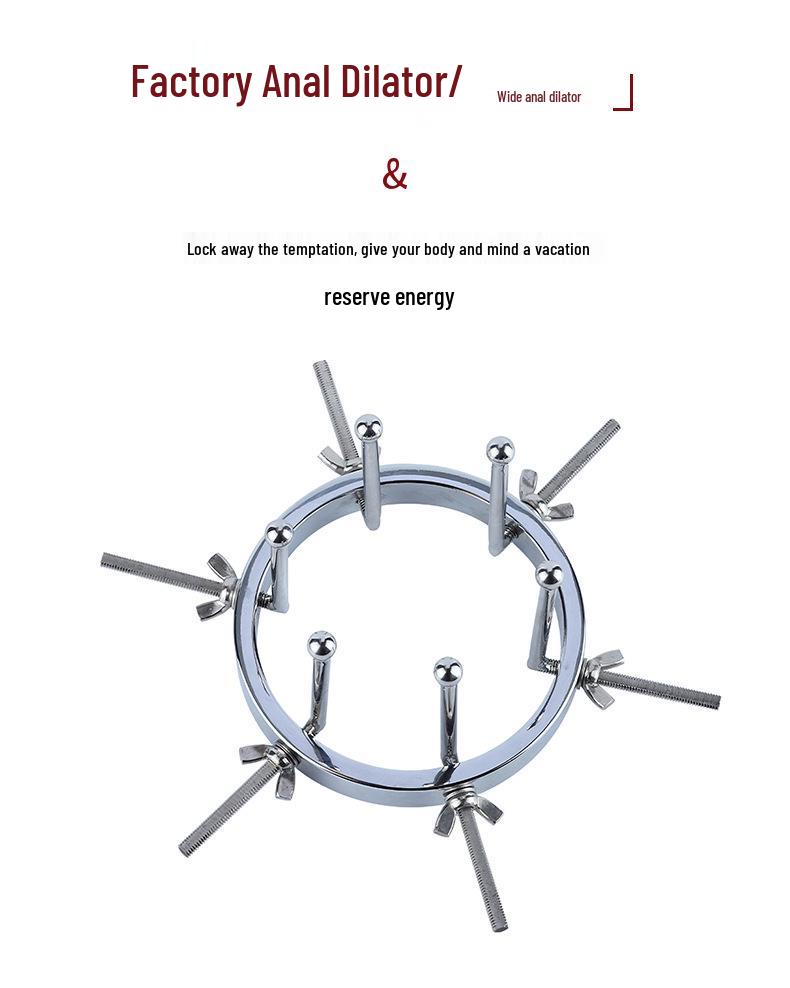 Металлический набор анальных и вагинальных дилататоров для взрослых тренировок и СМ-игр