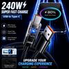 240W USB A To Type-C Mobile Phone Fast Charging Data Cable for Samsung Huawei Xiaomi Super Fast Charging Data USB C Cable
