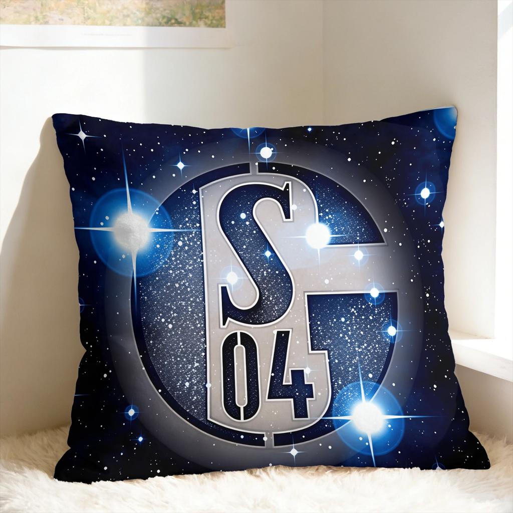 S-Schalke 04 Team Pillow Cover Novelty Pillow Case For Wedding Party Home Decor Soft Cushion Cover Gift