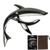 Эксклюзивный гитарный каподастр Tast One Touch Shark Shape Guitar Capo Акустический каподастр Capo для электрогитары Tast For Folk Guitar Ukulele Высококачественный цинковый сплав
