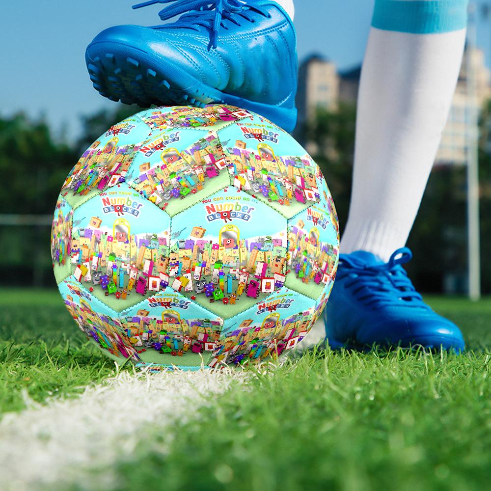 Numberblocks Theme Size 5 Soccer Ball, Suitable for Both Indoor and Outdoor Matches, a Gift Suitable for Everyone.