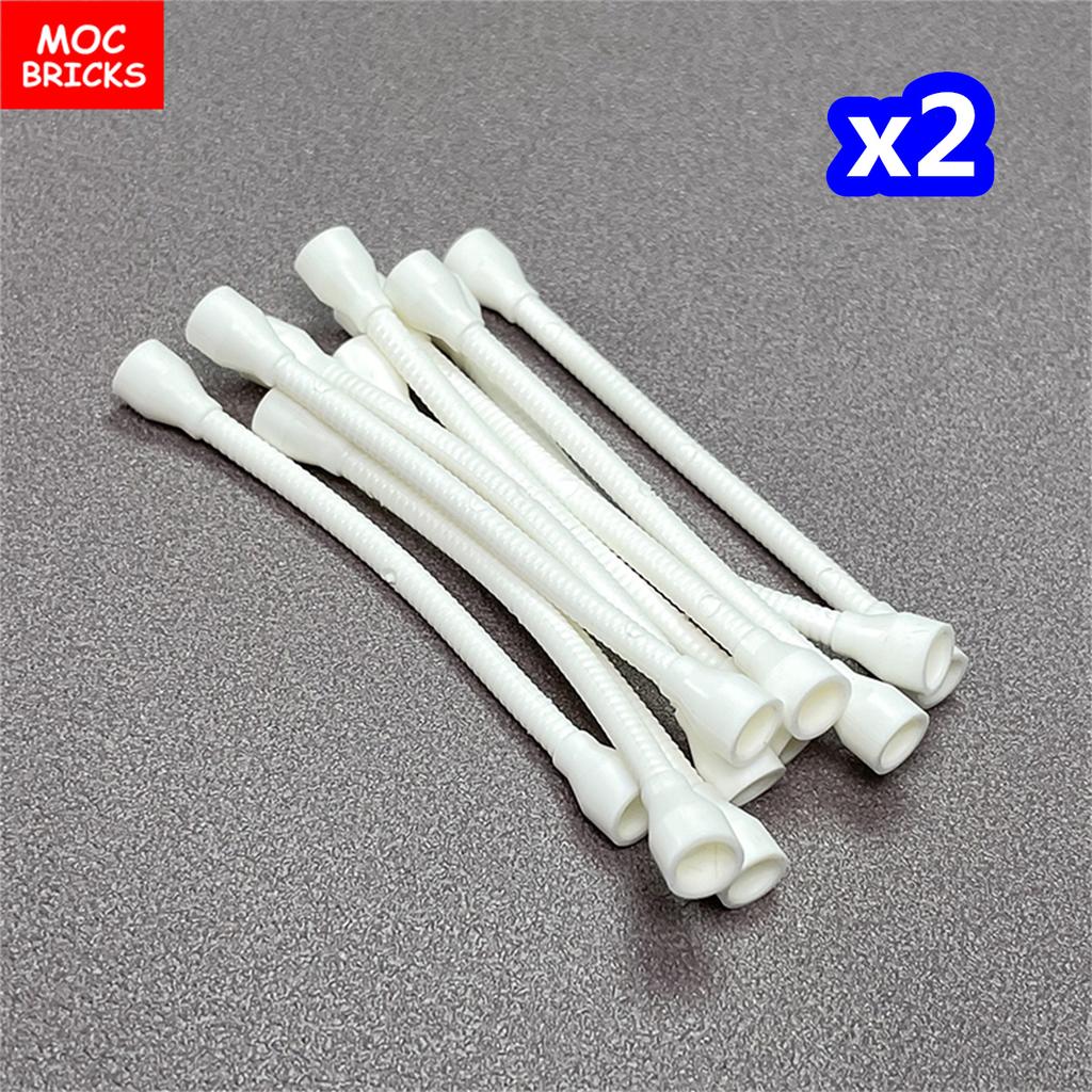 Non-Toxic Moc Bricks Window Fence Arch White Winter Snow Horse Figure City Architectural Church Accessories Children Christmas Toys