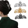 2PCS Fashion Gothic Style Spider Hairpin Shark Clip Halloween Decor Claw Clips Strong Hold Null