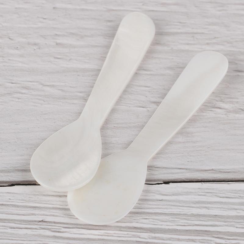 Ручная работа из перламутровой ракушки, ложка для икры, маленькая чайная кофейная ложка
