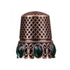 Diamond-encrusted Embroidery Finger Protector Sewing Finger Protector Ring Thimble  Household