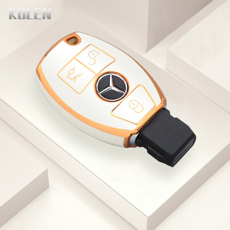 Чехол-оболочка из ТПУ для автомобильного ключа Mercedes Benz W204 W205 W206 W212 W213 W221 W222 W223 W463 Классы A C E S GLA GLE GLC GLK GLS