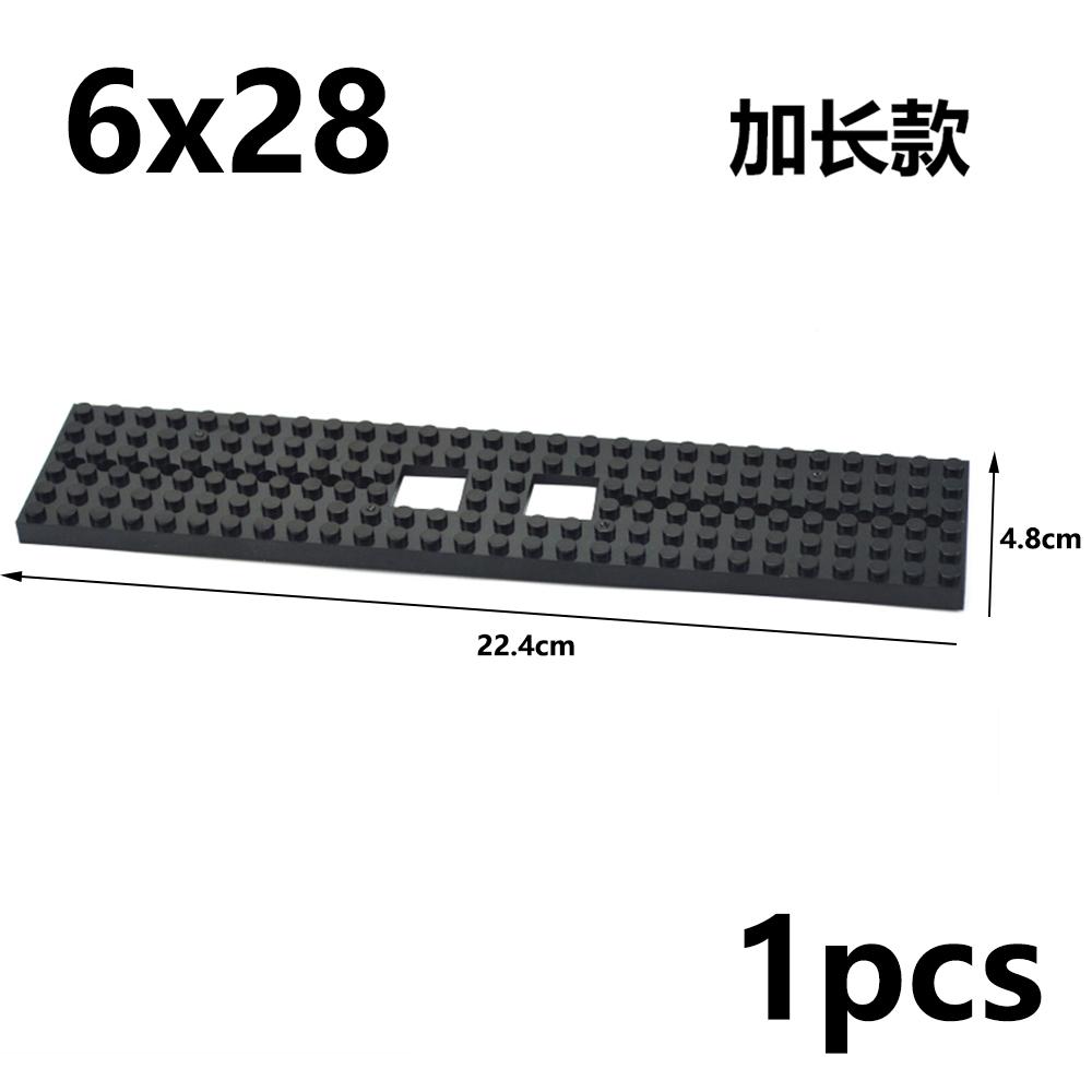 MOC Высокотехнологичная Базовая Пластина для Поезда 6x28 6x24 Точек Строительные Блоки Автомобиль Грузовик Нижняя Пластина