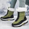 Winter Outdoor Snow Boots Women Waterproof Non-slip and Velvet Padded Warm Cotton Shoes Women Snow Shoes.