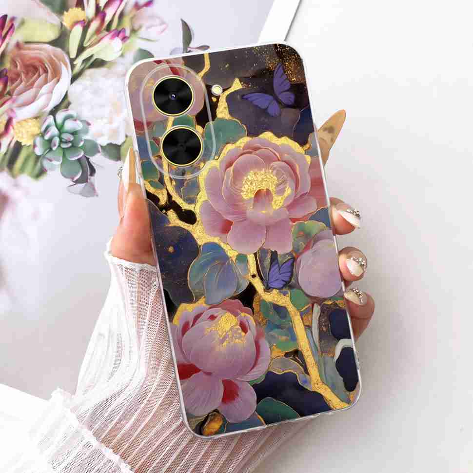 For Xiaomi Poco C71 Case PocoC71 New Design Butterfly Soft Silicone TPU Cover For Xiaomi Redmi A5 RedmiA5 4G Protective Cases