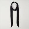 (W) Wrinkle Color Block Scarf Black