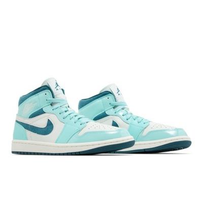 Air Женские Air Jordan 1 Mid SE Выбеленный Бирюзовый DZ3745-300