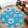 1pc Flower Cake Round Chair mat office Area Rug - Non-Slip, Floor Mat for Office, Bedroom, Ideal home decor gift p0105083