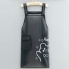Transparent Waterproof TPU Apron Dirt-Proof Oil Resistant Apron Cartoon Cleaning Aprons  Home Use