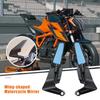 2Pcs 360-Degree Rotating Wind Wing Side Mirrors Motorcycle Rear View Mirrors Versatile Compatibility Adjustable