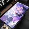 Коврик для мыши Аниме Девушка Расширенный коврик для стола Игровые аксессуары для ПК Коврик для клавиатуры Hololive Nekomata Okayu Ноутбук Фиолетовый Кавайный коврик для мыши