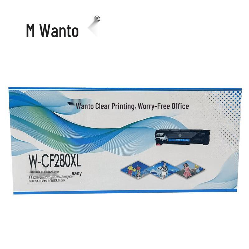 Wanto CF280XL High-Yield Black Toner Cartridge