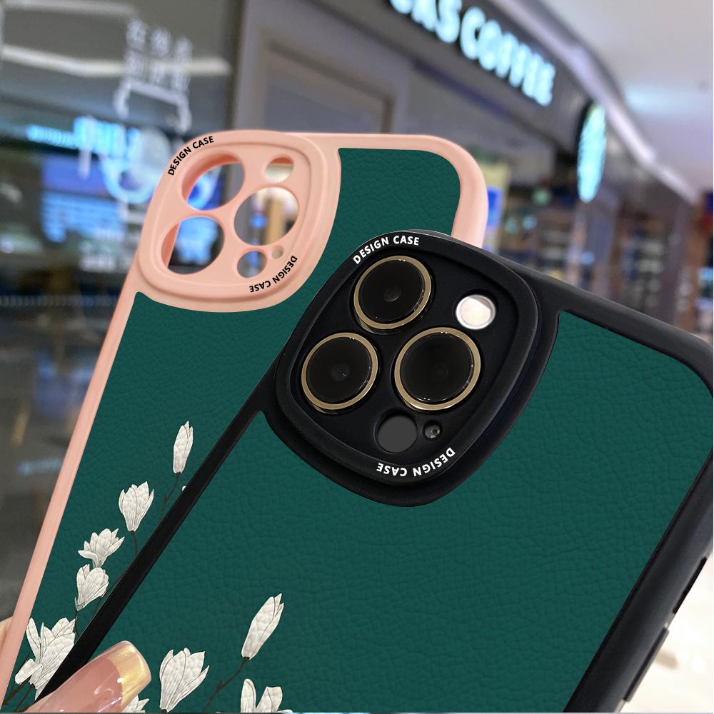 Тонкий чехол для телефона с рисунком цветов тюльпанов из мягкого силикона и искусственной кожи для Samsung Xiaomi Poco Redmi