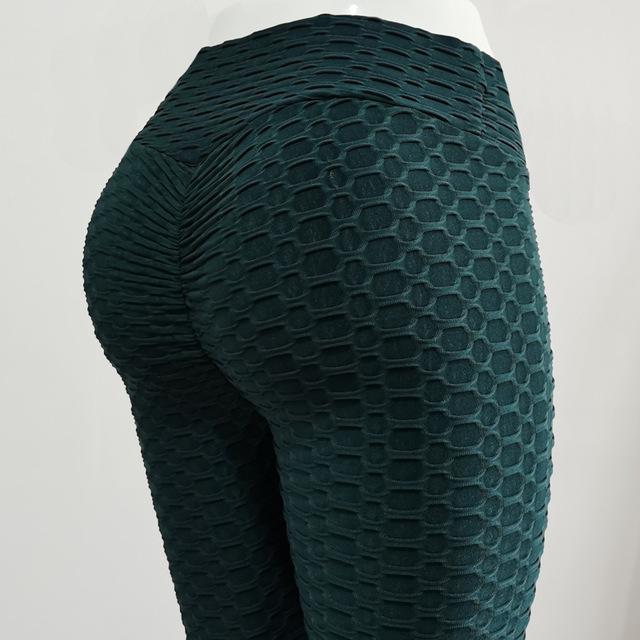 Леггинсы для фитнеса с высокой талией, женские тренировочные брюки с пуш-ап, однотонные джеггинсы для бодибилдинга