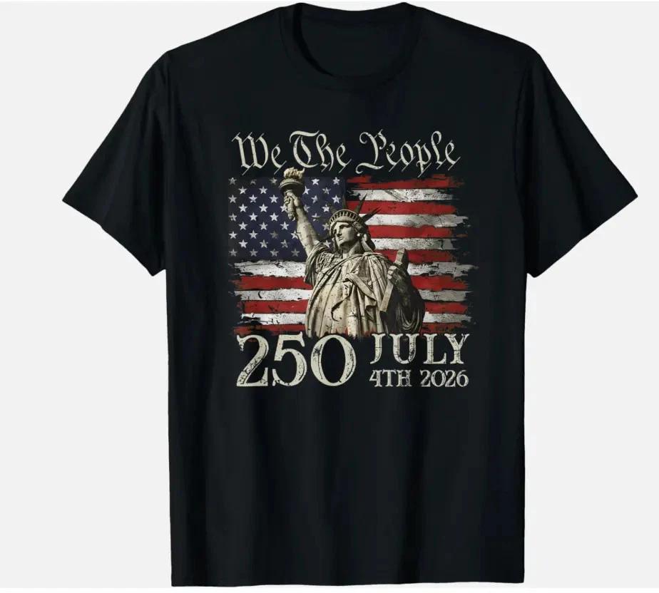 American 250th Anniversary USA Flag 4th of July Unisex T- Shirt