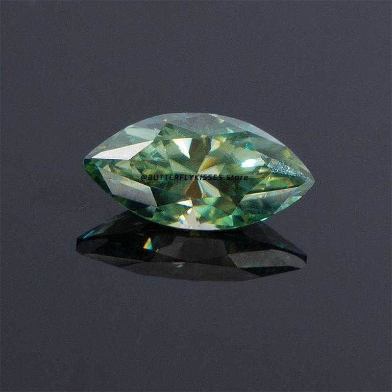 Cellacity Настоящие муассаниты огранки маркиз, свободные драгоценные камни от 0,5 карата до 3 каратов D, цвет VVS1, с сертификатом GRA, пропуск для проверки бриллиантов