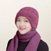Women's Knitted Hat Warm Knitted Hat Scarf Hat Two Piece Set