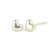 Second Thick Pt900 Platinum Heart Wide Piercing 10mm Sold As a Pair for Both Yokomountain Double Lock Earrings, Platinum, Shaft, Earrings, 4mm, Core,